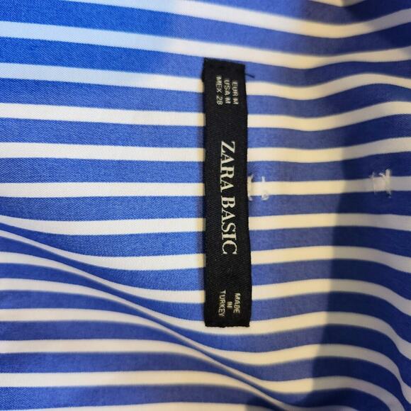 Zara Basic M Blue and White Skirt - Picture 3 of 3